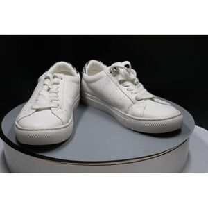 J Crew Shoes Women's Size 7H Leather Low Top Gingham Heel Casual‎ Sneakers Retro